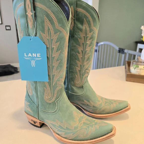 Lane Turquoise Lexington Women's Western Boots NWT - Picture 2 of 5